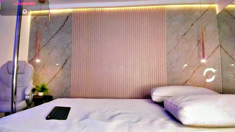 Colombian cutie topless in erotic webcam masturbation