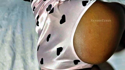 Xxxsexfreak's curvy Indian bhabhi big ass exposed in pink lingerie