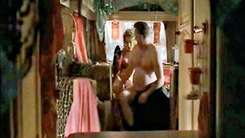 Naomi Watts in intimate bedroom scene with nude man, close encounter