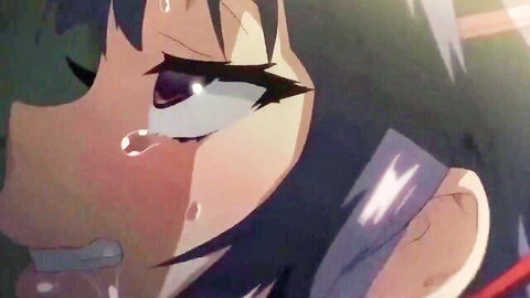 Teary-eyed anime milf in intense domination hardcore scene