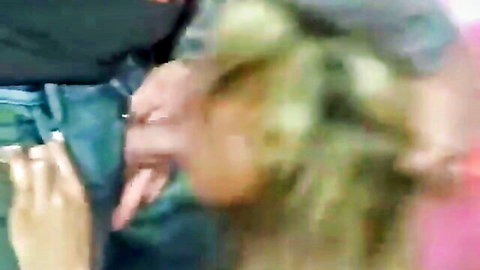 Ava Devine deepthroat blowjob on man in Japanese cougar scene