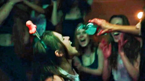 Allegra Leguizamo, Sara Silva, Isabelle Gillette wild party with dildo headband