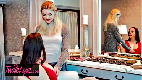 Chanel Preston MILF teaches blonde oral skills in intimate scene