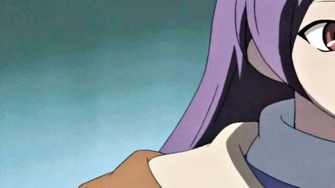 Purple-haired anime girl in hentai scene from Green Green Thirteen Erolutions