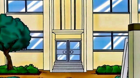 Anime school exterior from JAV Hokenshitsu de Aimashou adult video