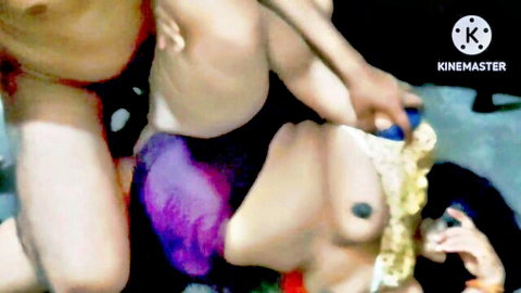 Curvy woman in purple lingerie gets rough deepthroat with cum dripping on exposed tits