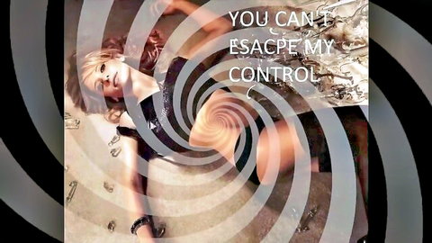 Samantha Sez hypnotic brainwash: blonde in black dress spirals control