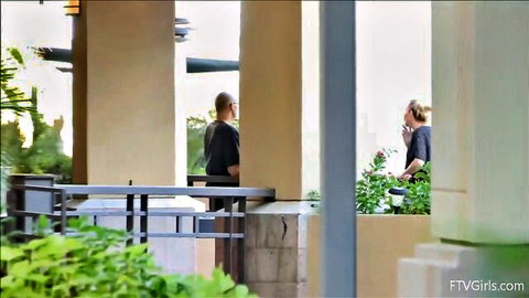 Veronica in casual outdoor pose on FTV Girls, gorgeous blonde tease