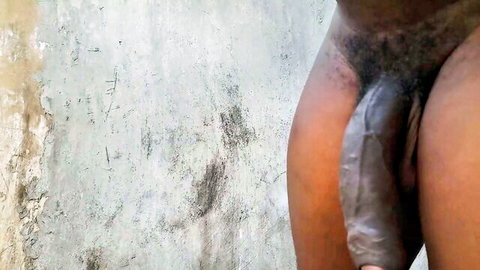Ebony woman with thick thighs in close-up vaginal penetration
