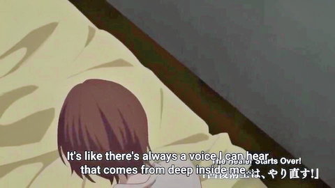 Anime girl with brown hair in thoughtful pose from Redo of Healer hentai
