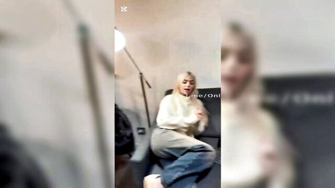 Three seductive blondes in casual clothes tease for epic blowjob session