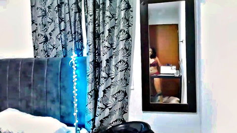 Shine24_ sexy webcam tease in red bra, solo fun
