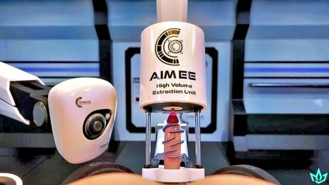 Maximus Jandari with high-tech AIMEE fuckmachine penetration, red dildo thrusting