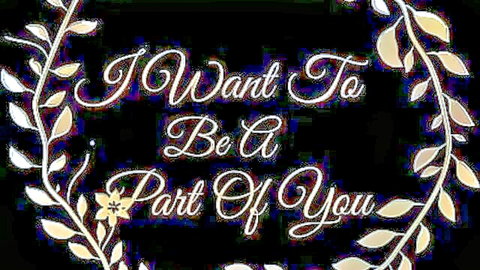 Giantess ex romantic thumbnail: 'I Want To Be A Part Of You' elegant text wreath