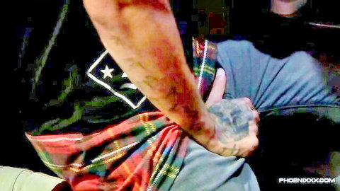 Tattooed muscular jock with uncut hung cock in plaid skirt seeking trans sex assistance