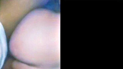 Blurry femboy bent over, penetrated by two big black cocks in threesome