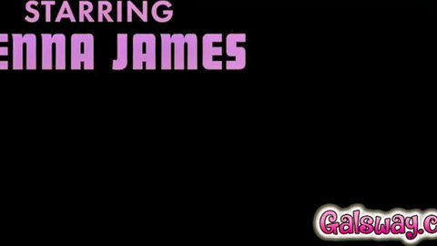Anna James starring in explicit porn video title card from Galsaway