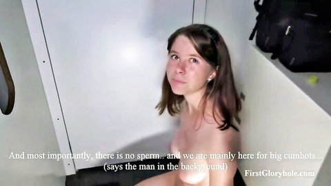 Laylla nude in amateur gloryhole scene at FirstGloryhole