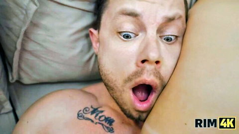 Stacy Fort surprises tattooed guy with rimming in intense 4K scene