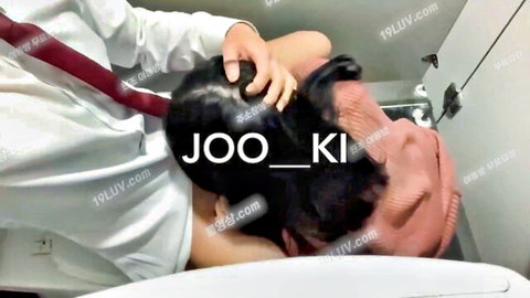 Joo-Ki couple public toilet oral sex in bathroom, amateur Asian couple