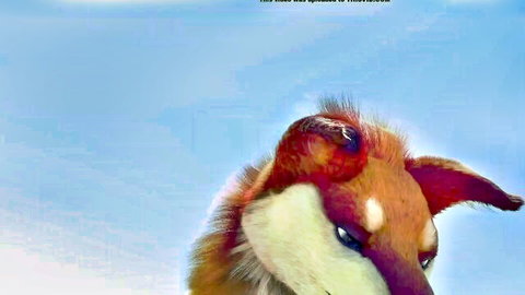 Anthropomorphic fox head in intense vore animation by dangernoodle