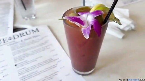 Muscle Mommy's orchid cocktail tease for Labor Day Weekend 2025