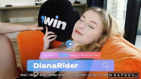 Blonde Diana Rider as stepsister in intimate bet scene