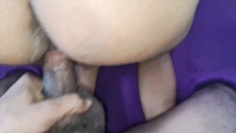 Close-up Bhabhi anal penetration with secret toy, intense assfuck session