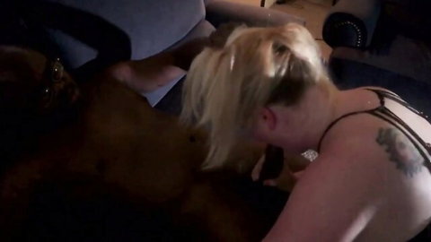 Blonde MILF in doggy style with BBC after beach encounter