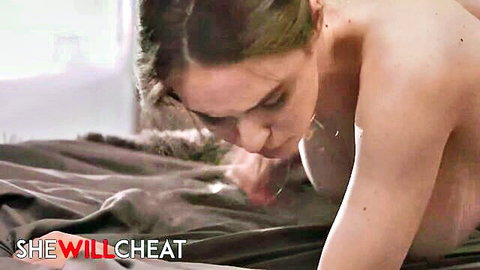 Hazel Moore nude, face down on bed, craving intense pounding in cheating taboo scene