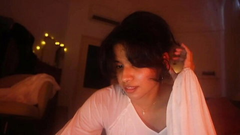 Mriea_ African big-boob beauty in white blouse, seductive solo tease on Chaturbate