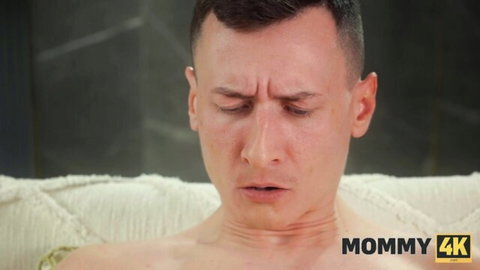 Man in ecstasy close-up from Larissa Leite's Mommy 4K adult scene