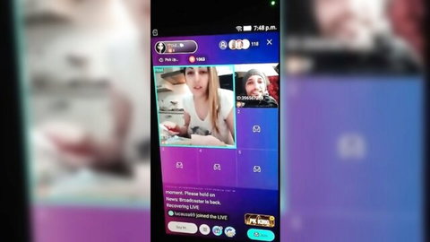 Blonde Diana from Bigo Live in teasing live stream chat
