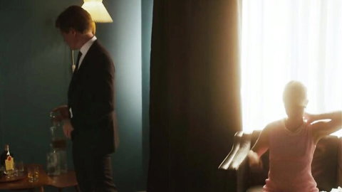 Sara Hjort Ditlevsen topless in seductive pour drink scene (2018)