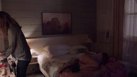 Laura Gordon watches Olivia DeJonge nude on bed in Undertow 2018 sexy celeb scene