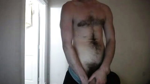 Hairy Canadian stud Bigc0ckcanadian exposing bulge in gay hardcore video
