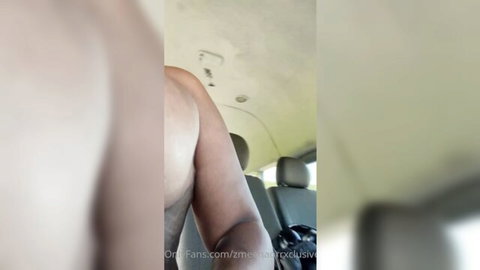 Zmeenaorr bare shoulder in wild Uber ride Jamaica amateur