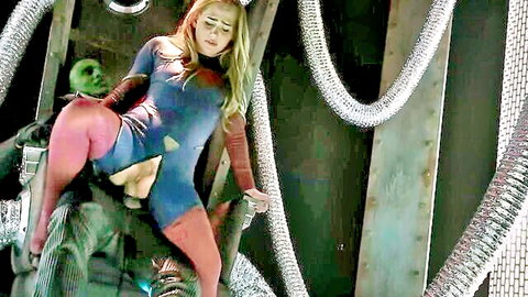 Carter Cruise as Supergirl in tentacle alien encounter