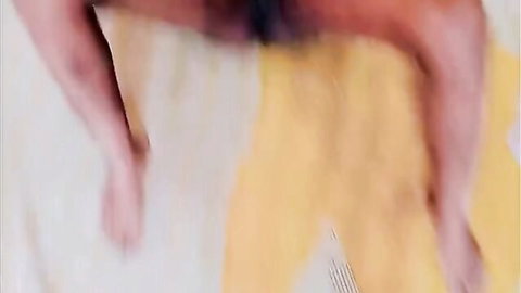Building maid bent over for secret romp while wife away