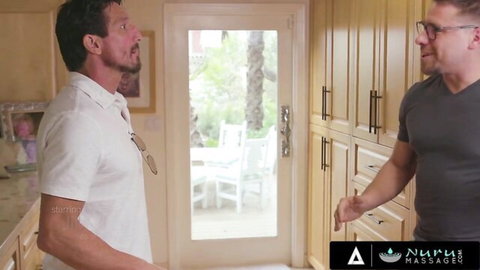 Jill Kassidy Nuru massage tease with stepdad in kitchen chat