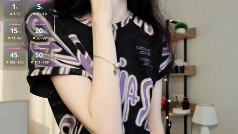 Angelicavotolato shy young teen camgirl in black graphic tee