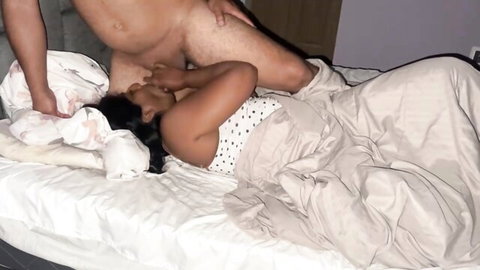 Stepdad mistakes busty Latina stepdaughter for mom, drills her pussy hard with creampie