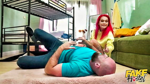 Roxi Keogh teases bald British partner in amateur couple foreplay