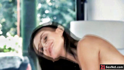 Kate Rich nude after shower, smiling in anal sex pose, slim brunette beauty