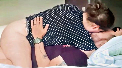 Wolfradish intimate kissing with partner on bed, HD XXX thumbnail