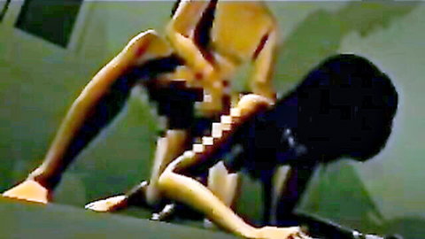 3D CGI teens with small tits scissoring pussies in explicit lesbian tribbing action