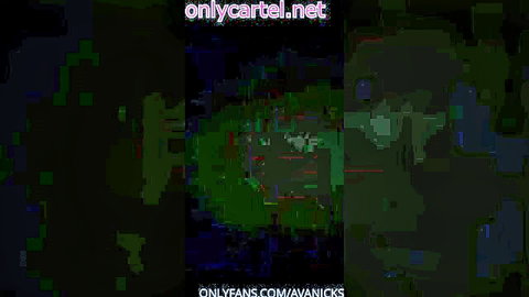Blurry distorted OnlyFans promo collage with cartel watermark overlays