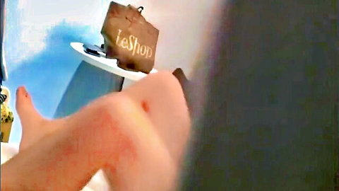 Korean aunt's bare feet tease in close-up POV