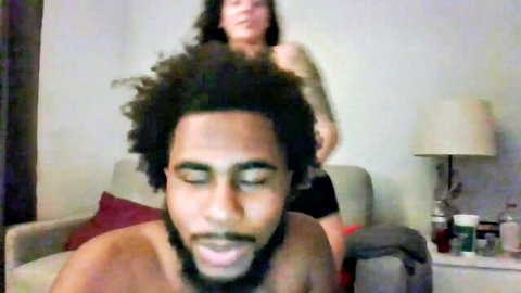 Overzealousfairy massages black stud in erotic mixed couple Chaturbate cam