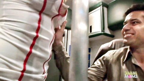 Asian nurse in tight uniform teasing man, kinky anal threesome preview